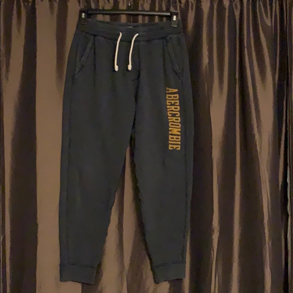 Abercrombie men’s joggers size S, blue-grey color